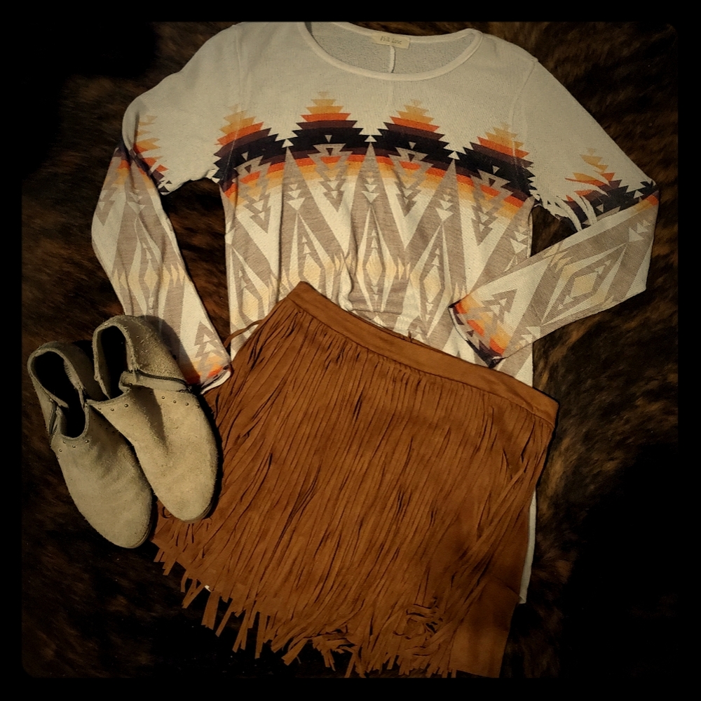 Faux Fringe skirt